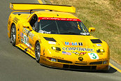 The #3 Chevrolet Corvette C5-R of Ron Fellows and Johnny O'Connell was the fastest in the GTS class