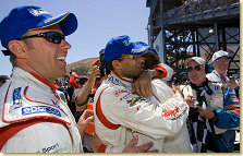 Frank Biela, with teammate Pirro, gets first ALMS win of 2005