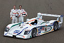 The drivers of the Team ADT Champion Racing for the 2003 Le Mans 24 Hour race: JJ Lehto and Emanuele Pirro