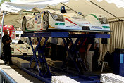 Team ADT Champion Racing´s two Audi R8 sports car during scrutineering
