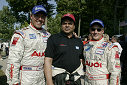 JJ Lehto, Champion team owner Dave Maraj, Johnny Herbert (from left)