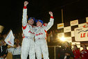 JJ Lehto and Johnny Herbert celebrate their win