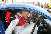 Maria Riesch in the Audi race taxi