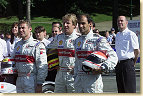 The Audi drivers (#1): Tom Kristensen, Frank Biela, Emanuele Pirro & Dr. Ulrich (from left)