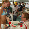 Johnny Herbert during the autograph session