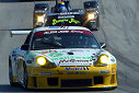 The #23 Alex Job Racing Porsche of Lucas Luhr and Sascha Maassen was the fastest car in the GT class