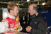 Mattias Ekström and Head of Audi Motorsport Dr Wolfgang Ullrich