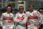 Michele Alboreto, Rinaldo Capello und Frank Biela