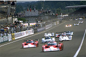 Der Start zu den 24 Stunden von Le Mans 1999