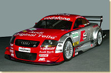 The Abt-Audi TT-R of the S line Audi Junior Team