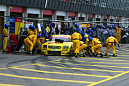 Christian Abt in the Abt-Audi TT-R #2 practices pit stops