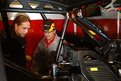 Martin Kesici and Audi works driver Christian Abt