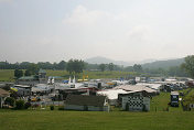 Overview of the ALMS Paddock at Lime Rock Park
