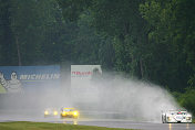 Part of Friday's test  was conducted in the rain