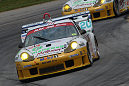 The two Alex Job Racing Porsche 911 GT3 RS machines sandwich the #20 Dyson Racing Lola-MG