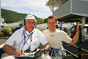 Dyson Racing's Butch Leitzinger (right) with his father Bob