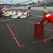 Pit stops for the Audi team under full course caution