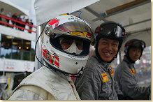 Very happy Tom Kristensen and Audi Team Goh