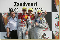 The podium at Zandvoort