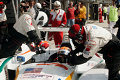 JJ Lehto during the pitstop with the #6 Audi R8