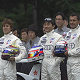 The drivers of the Audi Sport Japan Team Goh Seiji Ara, Hiroki Katoh and Yannick Dalmas