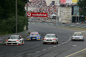 Audi parade with Audi 90 IMSA-GTO, Abt-Audi TT-R, Audi V8 quattro and Audi A4 quattro