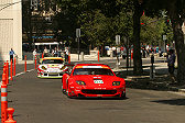 Market Street in Downtown San Jose became a temporary racing circuit #80 Prodrive Ferrari 550 Maranello s/n 113136 driven by Jan Magnussen, leads the #31 Porsche driven by Johnny Mowlem