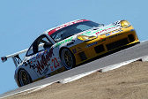 The #23 Alex Job Racing Porsche 911 GT3 RS of Lucas Luhr and Sascha Maassen was the fastest car in the GT class