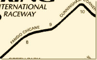 Sebring track - turn 8, 9 and 10