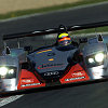 Michael Krumm in the Infineon Audi R8 #3 during a 30 hour test at Magny-Cours
