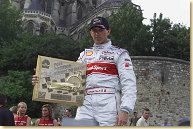 Rinaldo Capello with the pole position trophy