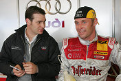 Tom Kristensen with his race engineer Franco Chiocchetti