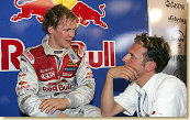 Mattias Ekström with race engineer Alex Stehlig