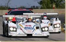 Team ADT Champion Racing´s two Audi R8 prototypes in the 2004 ALMS